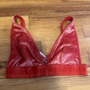 Orange Velvet Bralette